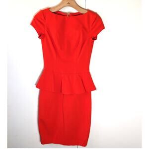 Cache Orange Red Mini Dress